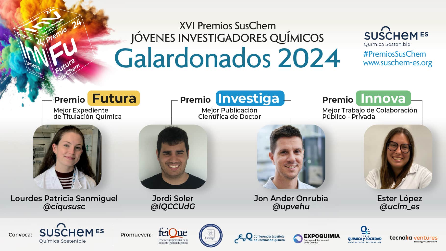 Banner Galardonados Premios Suschem 2024 WEB SUSCHEM